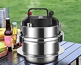 0,8 l/1,2 l/1,45 l 304 Edelstahl Tragbarer Mikro-Schnellkochtopf Outdoor Camping Kochen 5 Minuten Schnell Haushalt Herd Topf