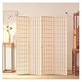 GOCHUSX Raumtrenner, Holz-Raumteiler Freistehend, Faltbare Sichtschutzwände, Temporäre Wandtrenner Für Schlafzimmer Büro Arbeitszimmer (Farbe : Natural, Größe : 1.2X1M(3pcs/0.4m))