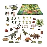 Totority 1 Set Dinosaurier-Spielzeug Kinderspielmatte Spielzeug Für Jungen Kinderteppich Actionfiguren Kinderzimmer Teppich Überwurf Teppiche Zimmer Kinder Kognitives Spielzeug