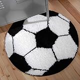 Catherine Lansfield Kids Teppich im Fußballdesign Mehrfarbig