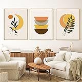 YAJNILUCK Kaffee abstrakte Landschaft Berg Ölgemälde Wandkunst auf Leinwand Textur Bild Poster Wohnzimmer Home Indoor Decor 70 x 95 cm (28 x 37 Zoll) ohne Rahmen