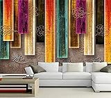 XLMING 3D Vintage Box Auspicious Cloud Wohnzimmer Schlafsofa TV Hintergrundwand Großes Wandbild Grüne Tapete-150cm×105cm