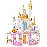 Disney Princess Ultimate Celebration Castle, Doll House with Musical Fireworks Light Show, Toy for Girls 3 and Up