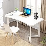 ZZenSmot Modern Einfach Mit Metallrahmen Stabiler Home-Office-Tisch Für Schlafzimmer Schreibtisch Schreibtisch Studieren-B L31.4xw15.7xh29.5inch