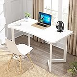 ZZenSmot Modern Einfach Mit Metallrahmen Stabiler Home-Office-Tisch Für Schlafzimmer Schreibtisch Schreibtisch Studieren-B L31.4xw15.7xh29.5inch