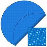 Wiltec Pool Solarfolie Rund Ø 5m blau Poolabdeckung Solarplane Poolheizung