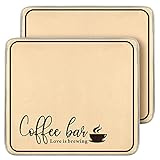 Tanlade Abtropfmatte für Kaffee, 40,6 x 45,7 cm, Mikrofaser, saugfähig, schnell trocknend, wendbar, für Kaffee, Bar, Zubehör, Abtropfmatte für Küche, Theke, Spüle, 2 Stück