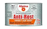 Alpina Metallschutzlack Anti-Rost Eisenglimmer Silber 300ml