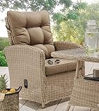 Destiny Loungesessel Merano Sessel Polyrattan Komfortsessel Pearl Shell