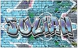 timalo® Cooles Graffiti Poster mit Namen | Modernes Wandposter für Kinder und Teenager Kinderzimmer Bild Mauer Jungen Zimmer Wandbild personalisiert | gamer27-1-B100xH61cm