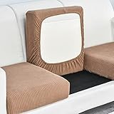 Elover Sofa Sitzkissenbezug-Hochelastischer Sitzbezug，Wohnzimmer Sofa Sitzbezug Möbelbezug rutschfest und weich, mit elastischem Boden