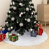 VACARX Weihnachtsbaumdecke weiß 90 cm Kunststoff Artikelfarbe weiß