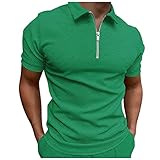Mode Männer Frühling und Sommer Cotton Poloshirts elastischer Umlegekragen Elegant Poloshirts Lässiges Slim Fit schlankes hübsches Top Tägliches Gelegenheits Strand Sommerhülse Hemden