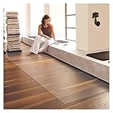 BAFAFA- Bodenschutzmatte PVC Haushalt Fernsehschrank Kunststoffmatte Wasserdicht Staubdicht Teppichschutzmatte,1,5mm dick, 60/90/100/120cm breit, wasserdicht, staubdicht (Color : 1.5mm, Size : 90x15