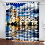 OUSIKA Vorhang Blickdicht 3D Tier Wachs Zikade Gardinen Mit Ösenvorhang 2Er Set 200x160 cm Verdunkelungs Kindervorhänge Für Wohnzimmer Schlafzimmer Kinderzimmer Deko, Blickdichte Verdunklungsgardine