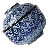 RUNROTOO Eintopf Aus Keramik Hauszubehör Für Zu Hause Japanischer Suppenlöffel Udon-Nudelschüssel Ramenschüssel Japanische Schüssel Dessertschalen Praktische Suppenschüssel