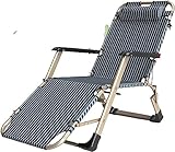 MIXMEY Lounge-Stuhl für den Außenbereich, faltbar im Esszimmer, Einzelbett, fauler Stuhl, faltbarer Outdoor-Chaiselongue (Farbe: Standard)
