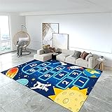 RUGMRZ Teppich Gemustert Area Rug Kinderzimmer Teppich Cartoon Muster Dekoration Haus Bett Teppich Schall dämmung Bedroom Accessories 170 x 240 cm