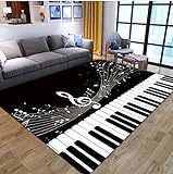 Künstlerische Musik 3D-Druck Teppiche Wohnzimmer Schlafzimmer Teppich Nachttisch Sofa Bereich Teppiche Home Bodenmatte 50x80cm