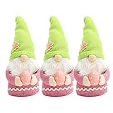 Briskorry Plüsch Osterhasen Zwerge Ostern Deko Wichtel Stehender Osterhasen Tomte Mini Osterhasen Puppen Ostern Hase Tischdekoration Für Kinder Familie Weihnachtsdeko