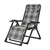 Liegestuhl Klappbarer Liegestuhl, verstellbare Garten-Sonnenliegen, Freizeit-Liegestuhl für den Balkon, mit abnehmbarem Wattepad, für Büro-Außen-Lounge-Stuhl erforderlich