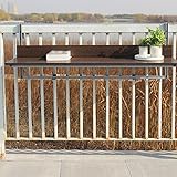 CHEWO Klappbarer Klapptisch für die Wandmontage, Metallhalterung, einfacher Hängetisch, Klapptisch, Büro-Esstisch, kann für Balkongeländer im Freien verwendet Werden (60 x 37 cm / 24 x 1