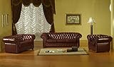 JVmoebel Sofagarnitur Chesterfield Ledersofa 3+2+1 Sofa Kunstleder Couch Sitz Garnitur #1