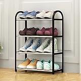 Schuhregal, Shoe Rack, Schuhaufbewahrung, (50 L X 57 H X 19 cm W) 4 Ebenen schnelle Installation, geeignet für alle Arten von Schuhen, spart Platz im Kleiderschrank, Flur und Schlafzimmer Eingang