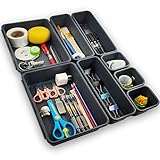 Schubladen Organizer Ordnungssystem,8 Stück Getrennte Schublade Organizer,Oganizer Aufbewahrungsbox für Zuhause,Bade Make-up Organizer,für Büro / Schlafzimmer / Schminktisch / Badezimmer