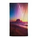 Strandtuch Rosa Sonnenuntergang Strandtuch Groß 100x200 cm Schnell Trocknendes Leichtes Pflegeleicht Kompaktes Sandfreies Handtuch, Perfekt für Outdoor Sauna Yoga Wandern Strand Schwimmen Strandlaken