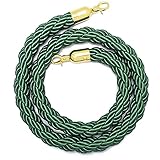 dcIustfHE Hotel Lobby Stanchion Twist Seil, Sicherheitsbarriere -Seile Für Schränke Supermarkt -Auto -Showkonzerte, Menschenkontrolle Geflochtenes Seil/Green/1M/3.2Ft