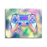 Stupell Industries Bold Sparkle Video Gaming Controller Illustration, Design von Ziwei Li