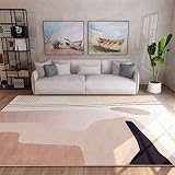 Autdoorteppich Teppich Lang Teppich Boden Braun Abstraktes Geometrisches Muster Teppichboden Für Das Schlafzimmer Langlebig 60X90Cm Mädchen Teppich Kinderzimmer Braun