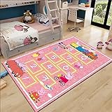 Kunsen Zimmer dekorationgemütliche dekoMädchen Zimmer Teppich rosa Schlafzimmer zubehör weich und Nicht verformtfußbodenheizung teppich100x200cm