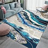 Kunsen Moderne couchtische designdeko jugendzimmerGraublauer Wohnzimmer Teppich Freizeit Dekoration Fleck beständigdeko Flur Teppich 80x160cm