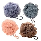 HEMOTON 4 Stück Badekugel Bad Luffa Badeschrubber Badeschrubber Für Körperpeeling Luffa Körperwäscher Puff Mesh Badeschwamm Badezimmerzubehör Badeblume Home Badeschwamm Toilettenartikel