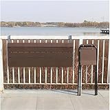 便利100 Balkonhängetisch Klappbarer Hängetisch for Balkone im Freien, Höhenverstellbarer Terrassen-Gartentisch Terrassen-Beistelltisch aus Aluminium