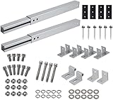 Collect Light Solarpanel Halterung, Solarmodul Halterung Endklemme Kit, Individuell Verstellbar Flachdach Befestigung Montage für Flachdach, Wand, Boot, Wohnmobil (Verstellbare Halterung)