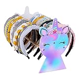 Beinou Haarreifen Ständer Haarbänder Halter Einhorn Hölzern Stirnbänder Aufbewahrung Haarband Ausstellungsstand Headband Holder Organizer