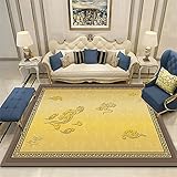 RUGMRZ Deko Jugendzimmer Jungen Schlafzimmer Wohnzimmer vollgeschoss Wohnzimmer Flur küche rutschfest Teppich klein Teppich Wohnzimmer gelb Teppich küche rutschfest abwaschbare Teppich deko jugendzim
