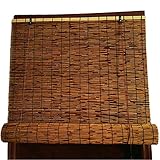 Outdoor Bambusrollo Schilf Vorhang Wetterfest 45 55 65 70 80 95 105 100 120 140cm Breit Bambus Rollo Jalousine Raffrollo Für Terrasse Balkon Pergola Garten Pavillon
