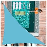 Sonnensegel Balkon Ohne Bohren ， Sonnensegel Wasserdicht Sonnenschutz Sonnensegel Balkon ， FüR Balkon Garten Terrasse,Blue-3.6m/12ftx3.6m/12ftx3.6m/12ft