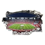 K&L Wall Art 3D Fußball Wandtattoo FCB Bayern München Wandsticker Pack Ma's Klebebilder für die Wand Deko FCB-AL-1024