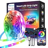 PSTAR LED Strip 10M, App Smart Steuerung RGB LED Streifen USB-Schnittstelle, 5V LED Lights Sync mit Musik, Fernbedienung, Timermodus, LED band für Haus, Wohnzimmer, Küche