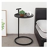 ZABEES Luxus Couchtisch Wohnmöbel Balkontisch Freizeittisch Volleisen Nachttisch Runder Schreibtisch C-förmiger Sofa-beistelltisch Tabletttisch