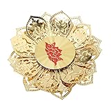 Artibetter 1 Stück Kerzenständer Aus Messing Dekor Kerzenleuchter Lotusblume Kerzenhalter Kunsthandwerk Tibetisches Teelicht Tibetisches Messing Öllampe Buddha Altarbeleuchtung