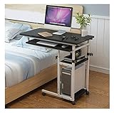 Tisch Nachttisch, C-förmiger Sockel, Laptop-Schreibtisch, Heimbüro, Zuhause, Verstellbarer Schoßtisch, tragbarer Laptop-Computer-Ständer, mobiler Schreibtisch, Wagen, Tablett, Beistelltisch,