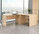 Eckschreibtisch - Schreibtisch - Computertisch [Funktional und Robust] - Winkelkombination - Bürotisch - PC Tisch - Sonoma-Eiche ca.: B 185/185 x H 75 x T 75 cm | Büro Möbel