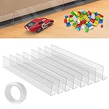 FNG8 Spielzeugblocker Für Möbel [8 Pack] - Transparente Spielzeugblocker für Möbel mit Klebeband für Sofa, Bett, Couch, Schrank, Kommode, Küche - Bett Boden Blocking Board für Staub, Tiere, Spielzeug