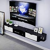Wandbehang TV-Schrank,Multifunktionaler Schwimmender TV-Standschrank,Einfache TV Lowboard Hängeboard in Kleinen Wohnungen FüR Wohnzimmer und Schlafzimmer/C / 140CM